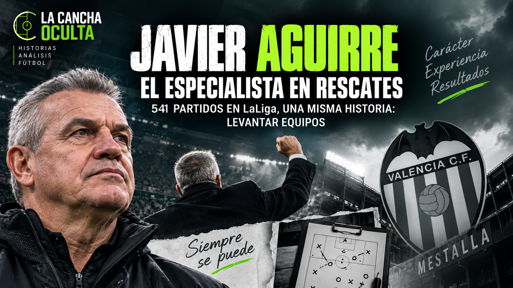 Javier Aguirre, especialista en rescates en LaLiga y posible entrenador del Valencia